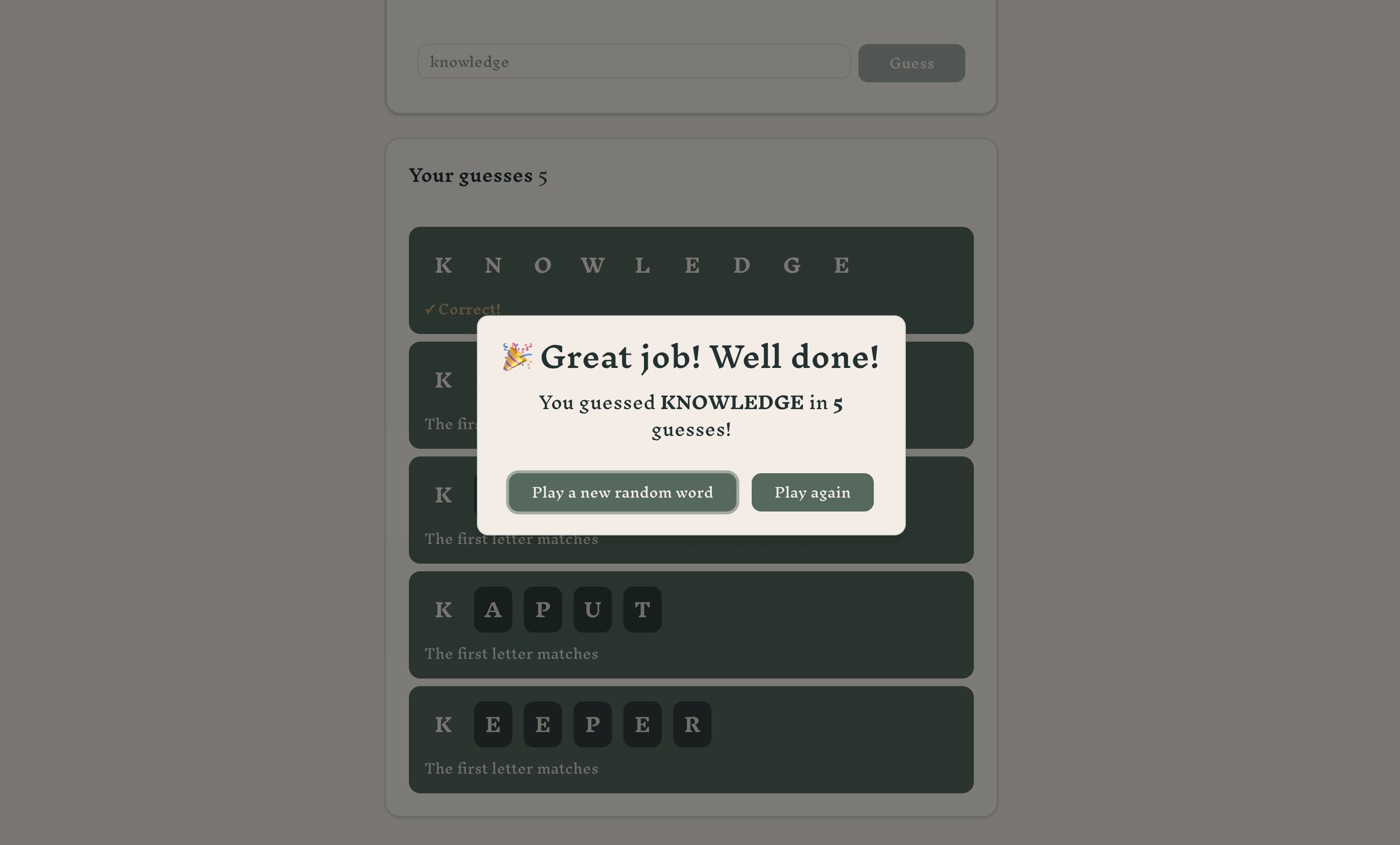 Prefix game screenshot